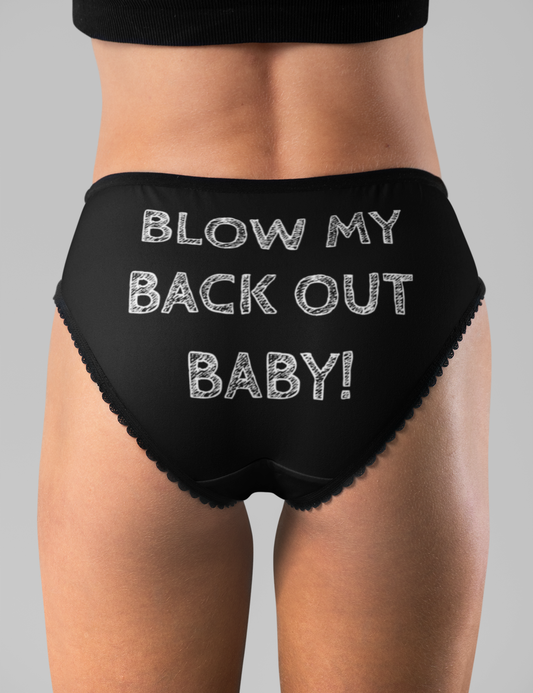Blow My Back Out Baby Women's Intimate Briefs OniTakai