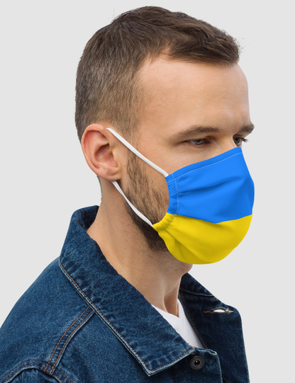 Classic Ukrainian Flag | Premium Double Layered Pocket Face Mask OniTakai