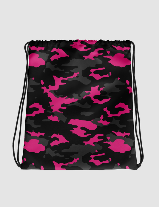 Dark Pink Camouflage | Drawstring Bag OniTakai