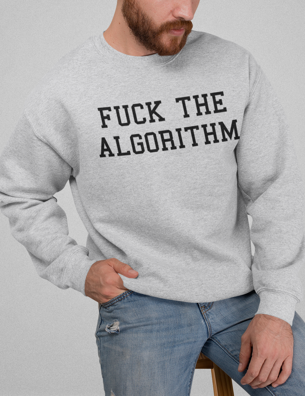 Fuck The Algorithm | Crewneck Sweatshirt OniTakai