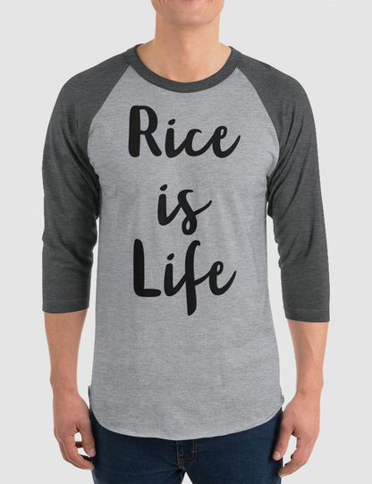 Rice Is Life | Baseball Shirt OniTakai