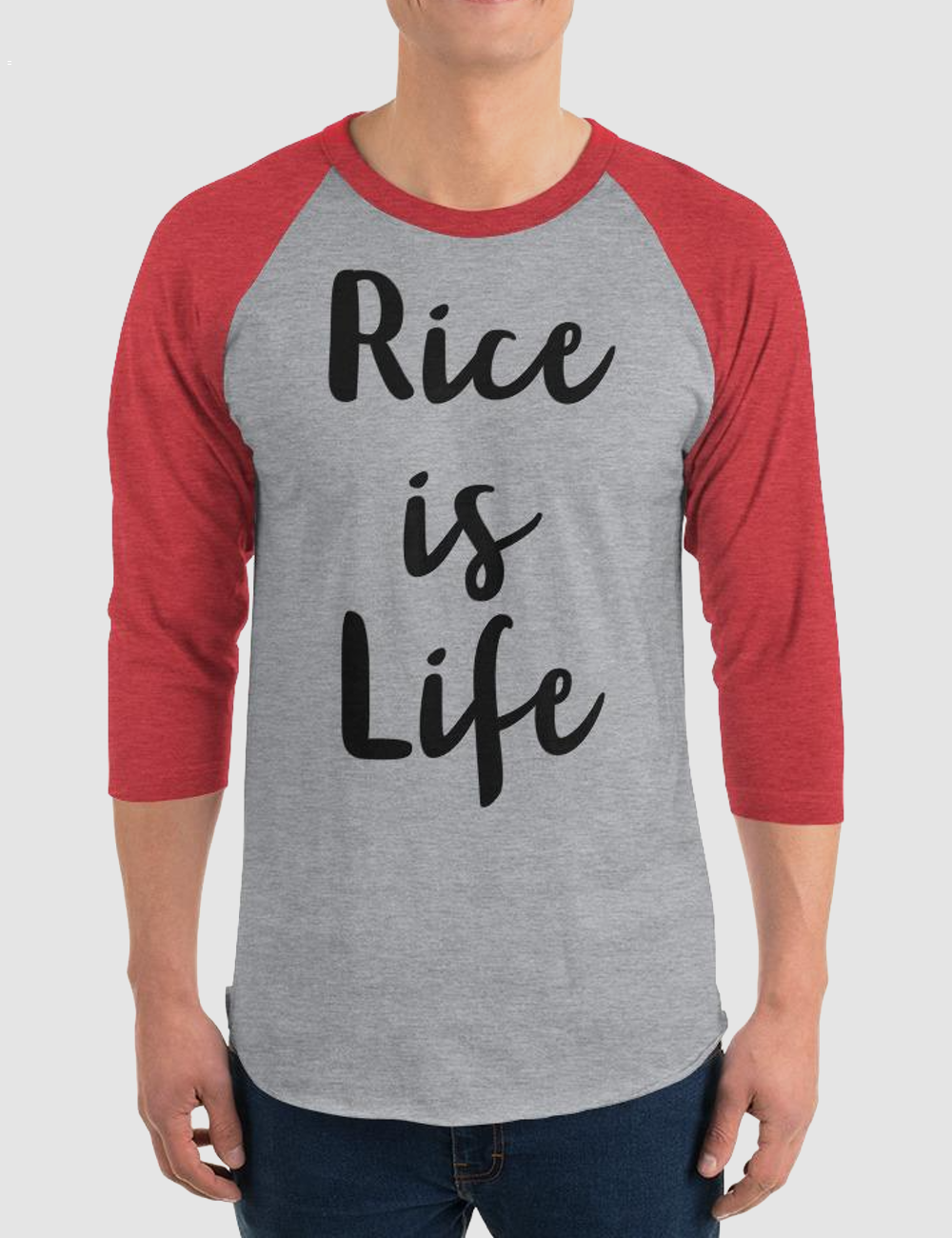 Rice Is Life | Baseball Shirt OniTakai