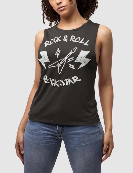 Rock & Roll Rockstar Women's Muscle Tank Top OniTakai