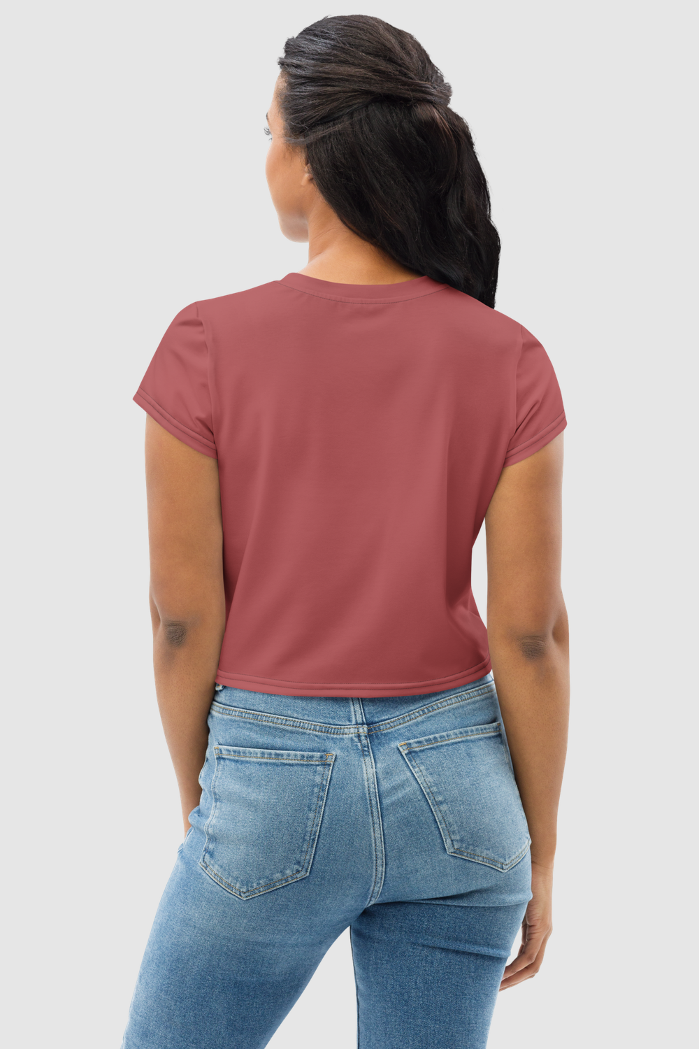 Mineral Red Women's Sublimated Crop Top T-Shirt