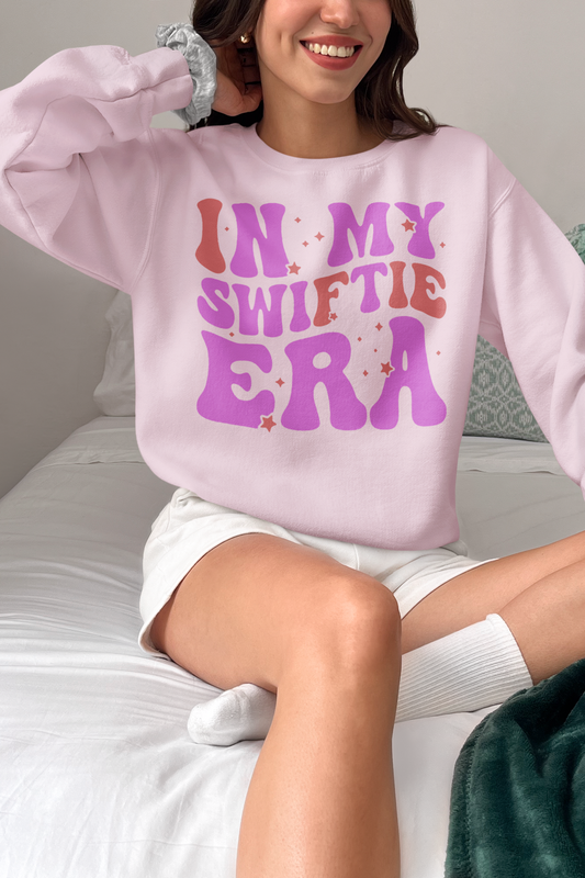 In My Swiftie Era Women's Pink Crewneck Sweatshirt