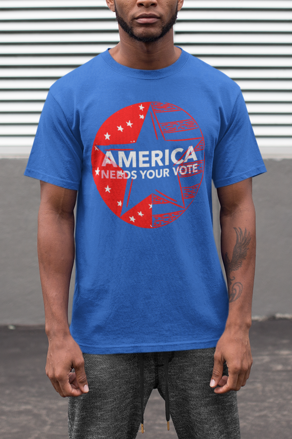 America Needs Your Vote Graphic Print Men's Classic T-Shirt