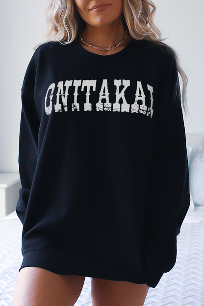 OniTakai Western Style Women's Crewneck Sweatshirt