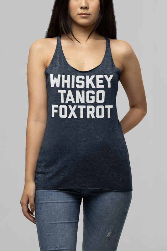 Whiskey Tango Foxtrot Women's Vintage Racerback Tank Top