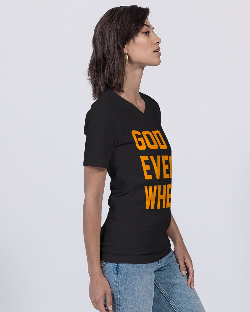 God Is Everywhere Women's V-Neck T-Shirt