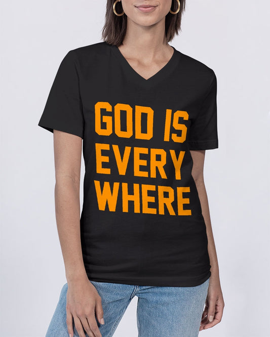 God Is Everywhere Women's V-Neck T-Shirt