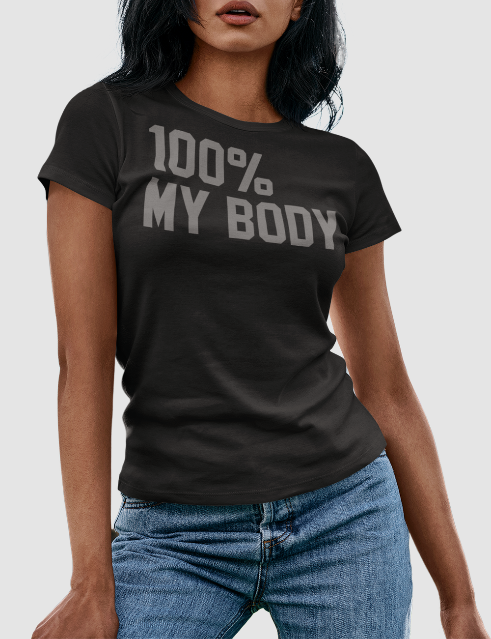 100% My Body | Women's Fitted T-Shirt OniTakai