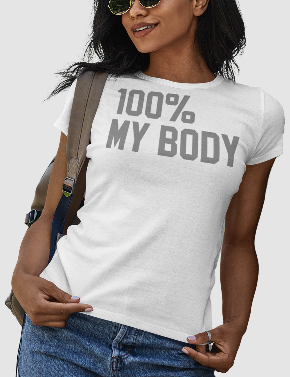 100% My Body | Women's Fitted T-Shirt OniTakai