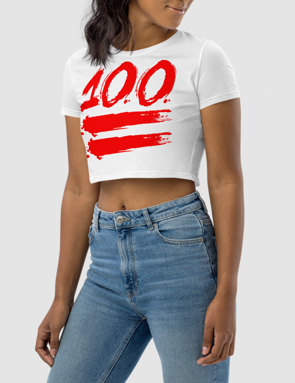 100 | Women's Crop Top T-Shirt OniTakai