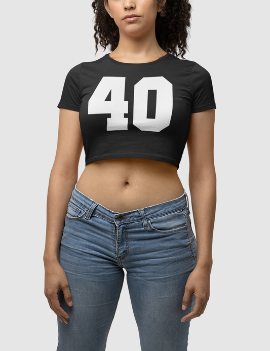 40 Women's Fitted Crop Top T-Shirt OniTakai