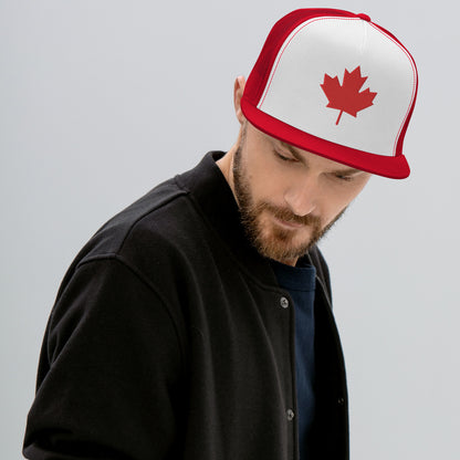 Maple Leaf Canadian Flag Trucker Hat