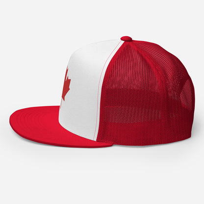 Maple Leaf Canadian Flag Trucker Hat