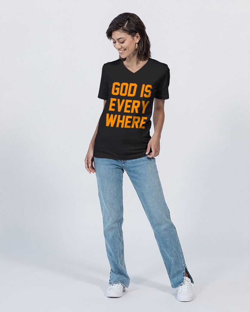 God Is Everywhere Women's V-Neck T-Shirt