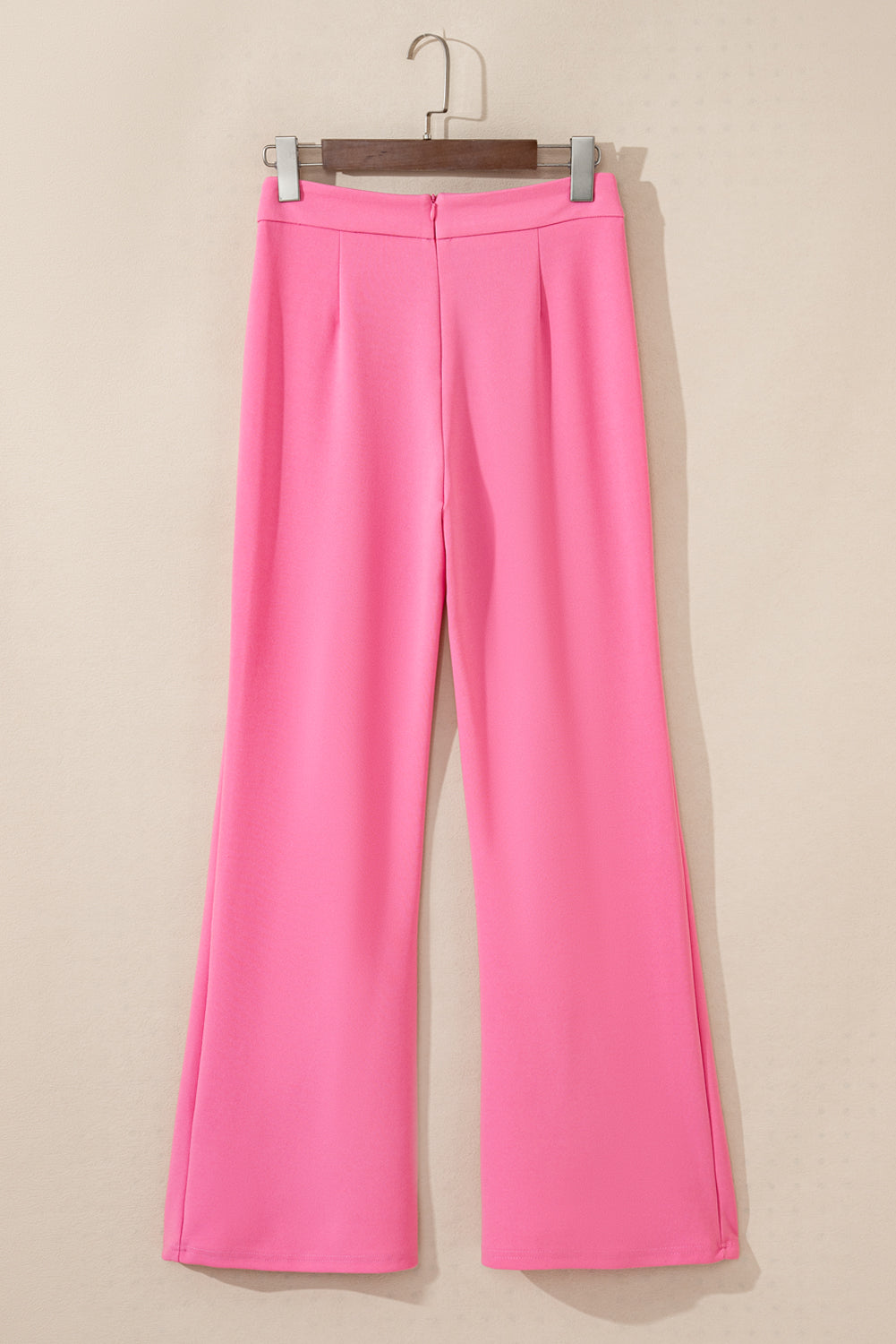 Sachet Pink High Waist Central Seam Flared Pants