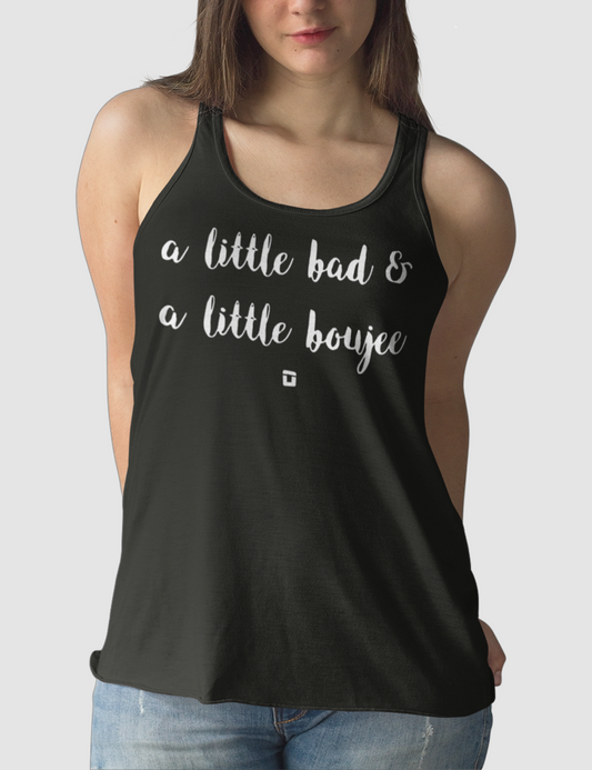 A Little Bad And A Little Boujee | Women's Cut Racerback Tank Top OniTakai