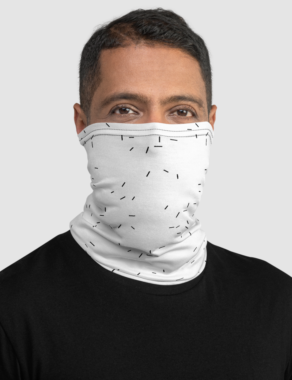 Abstract Black And White Sprinkles | Neck Gaiter Face Mask OniTakai