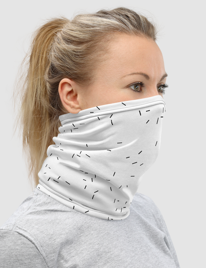 Abstract Black And White Sprinkles | Neck Gaiter Face Mask OniTakai