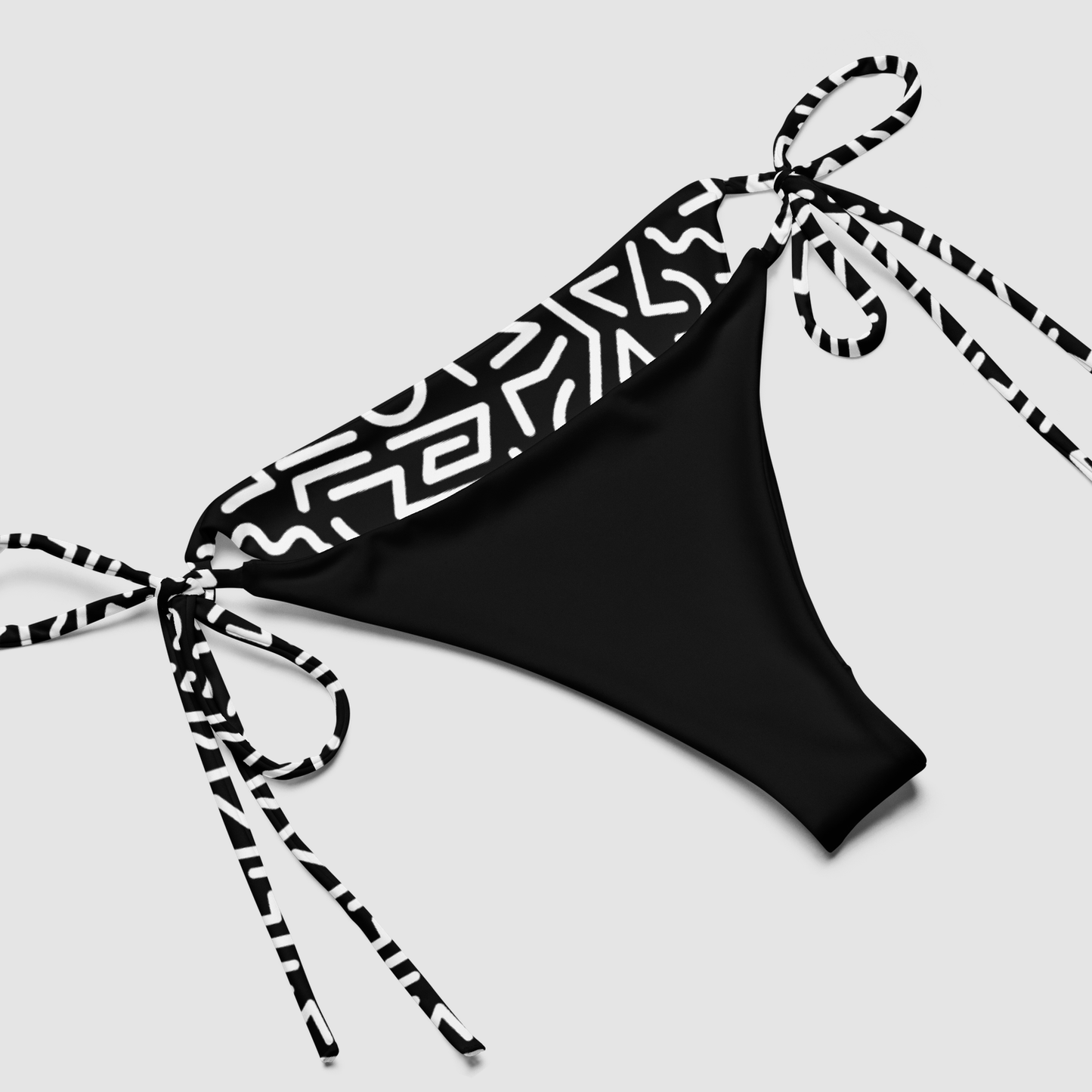 Abstract Geometric Aztecan Print Recycled String bikini OniTakai