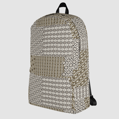 Abstract Geometric Leopard Print Backpack OniTakai