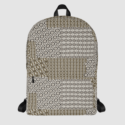 Abstract Geometric Leopard Print Backpack OniTakai