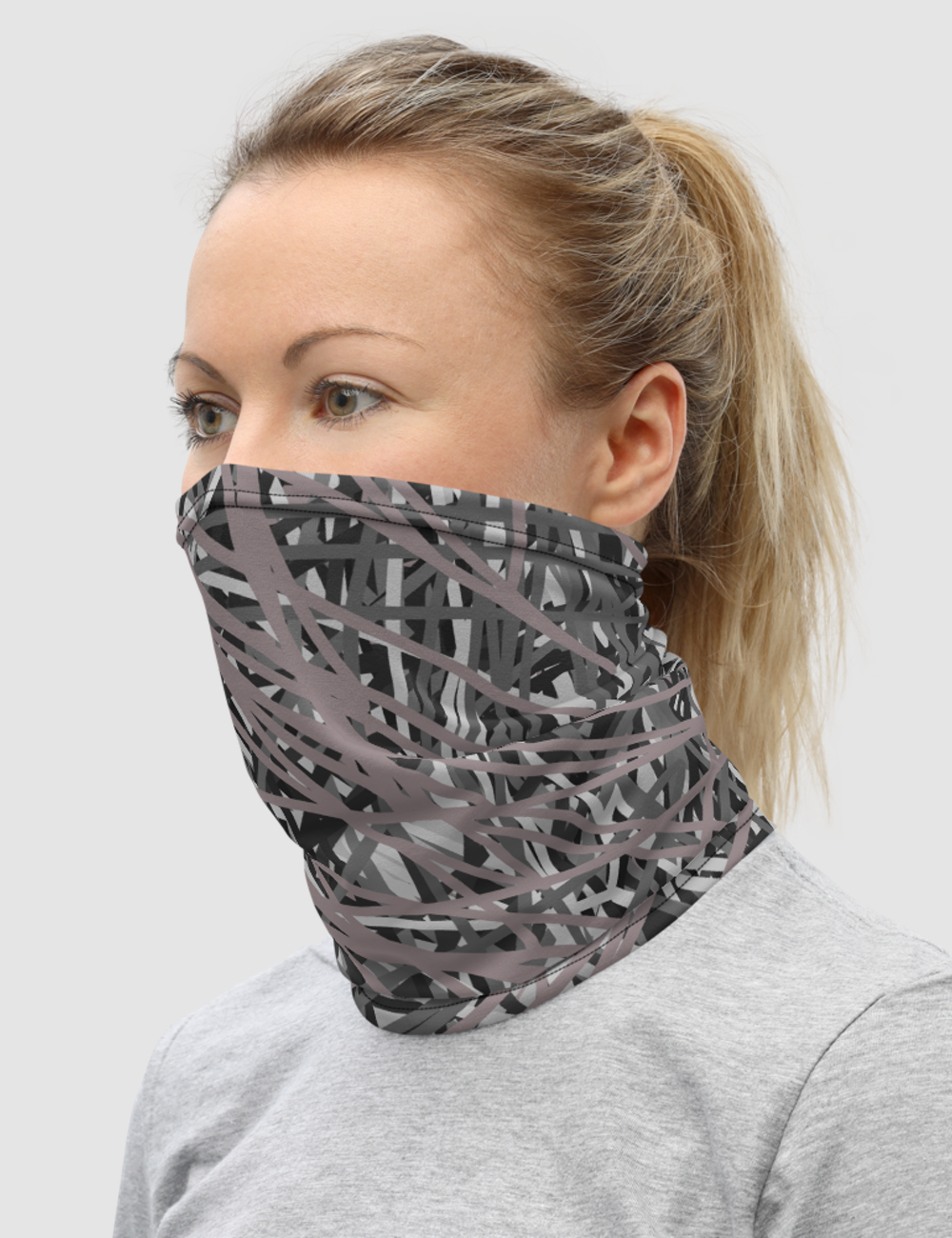 Abstract Lines Camouflage | Neck Gaiter Face Mask OniTakai