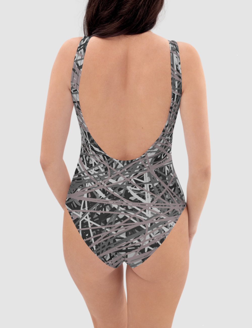 Abstract Lines Camouflage | Women's One-Piece Swimsuit OniTakai