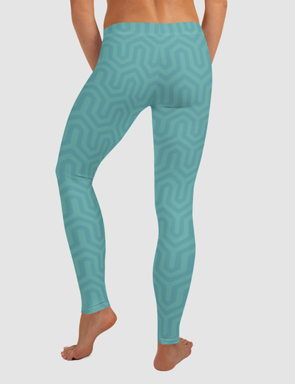 Abstract Maze Pattern | Women's Standard Yoga Leggings OniTakai