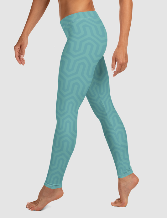 Abstract Maze Pattern | Women's Standard Yoga Leggings OniTakai