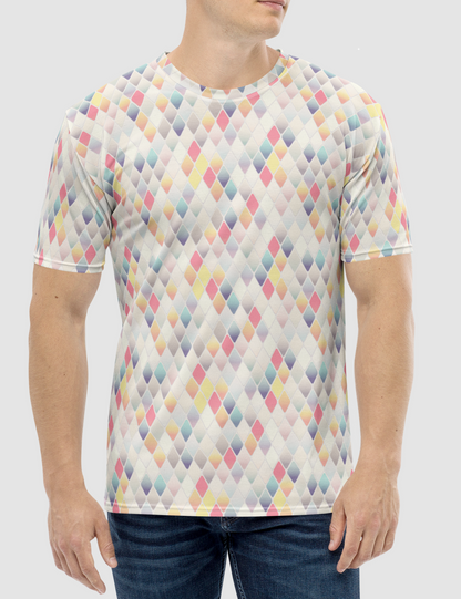 Abstract Multicolored Geometric Print Men's Sublimated T-Shirt OniTakai