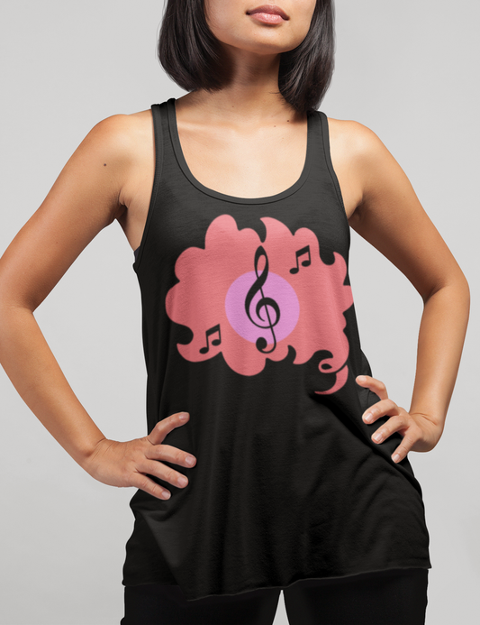 Abstract Musical Dream Women's Cut Racerback Tank Top OniTakai