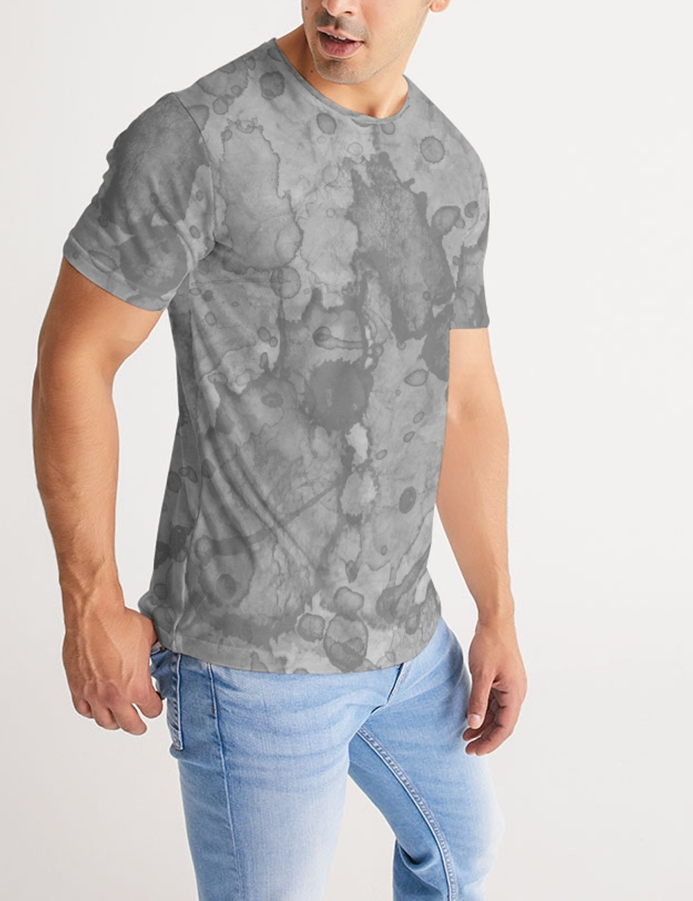 Abstract Stone Water Color Print | Men's Sublimated T-Shirt OniTakai