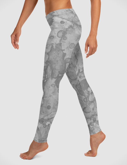 Abstract Stone Water Color Print | Women's Standard Yoga Leggings OniTakai