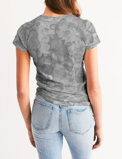 Abstract Stone Water Color Print | Women's Sublimated T-Shirt OniTakai