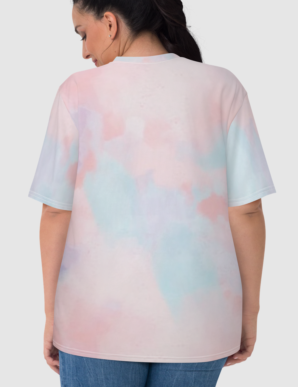 Abstract White Tie-Dye Women's T-Shirt OniTakai