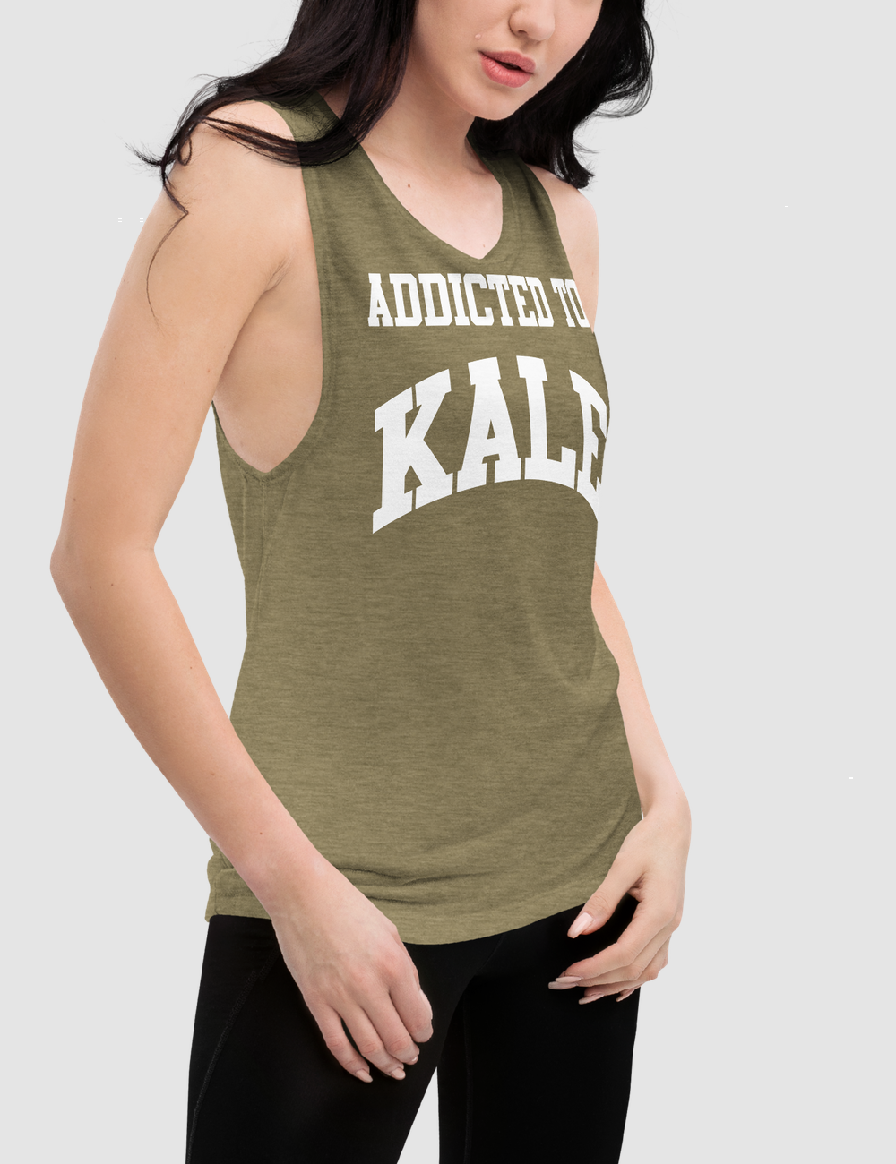 Addicted To Kale | Women's Muscle Tank Top OniTakai