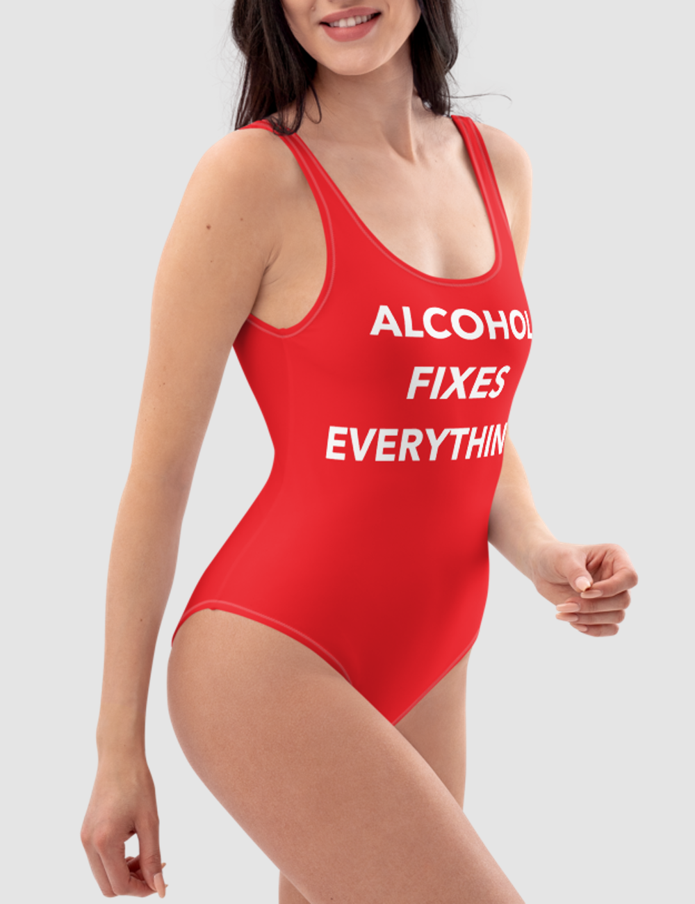 Alcohol Fixes Everything | Women's One-Piece Swimsuit OniTakai