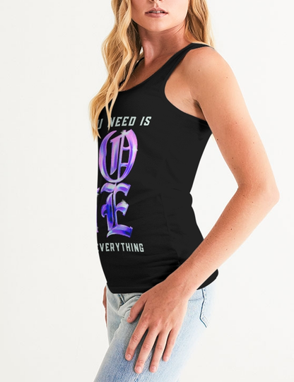 All You Need Is Love (Love Is Everything) | Women's Premium Fitted Tank Top OniTakai