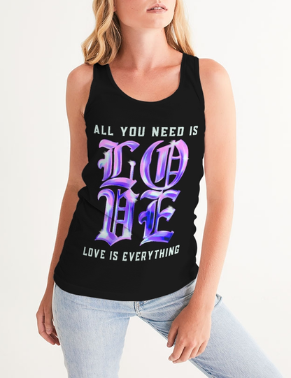 All You Need Is Love (Love Is Everything) | Women's Premium Fitted Tank Top OniTakai