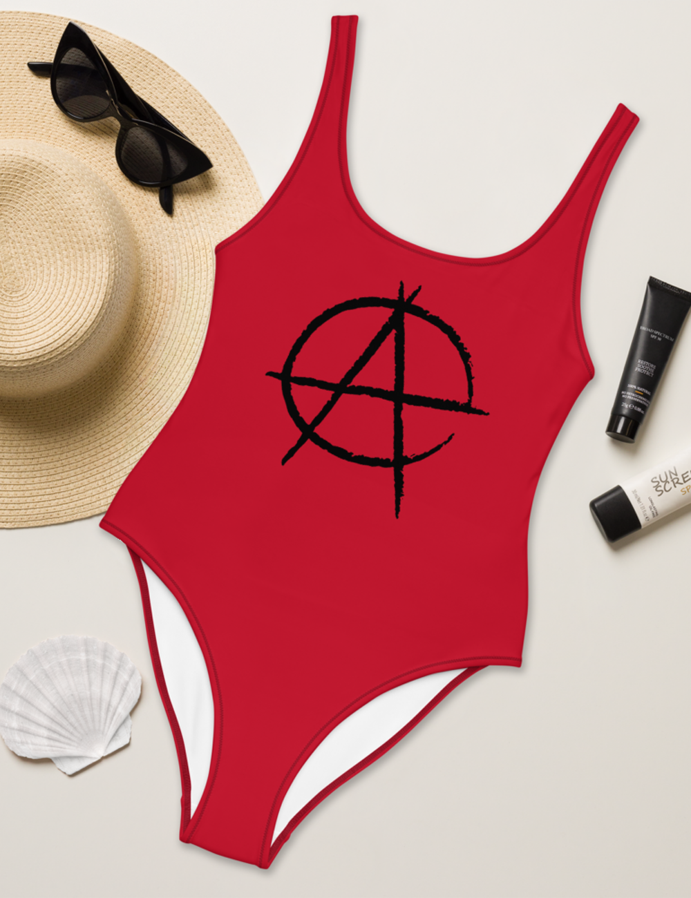 Anarchy Symbol | Women's One-Piece Swimsuit OniTakai