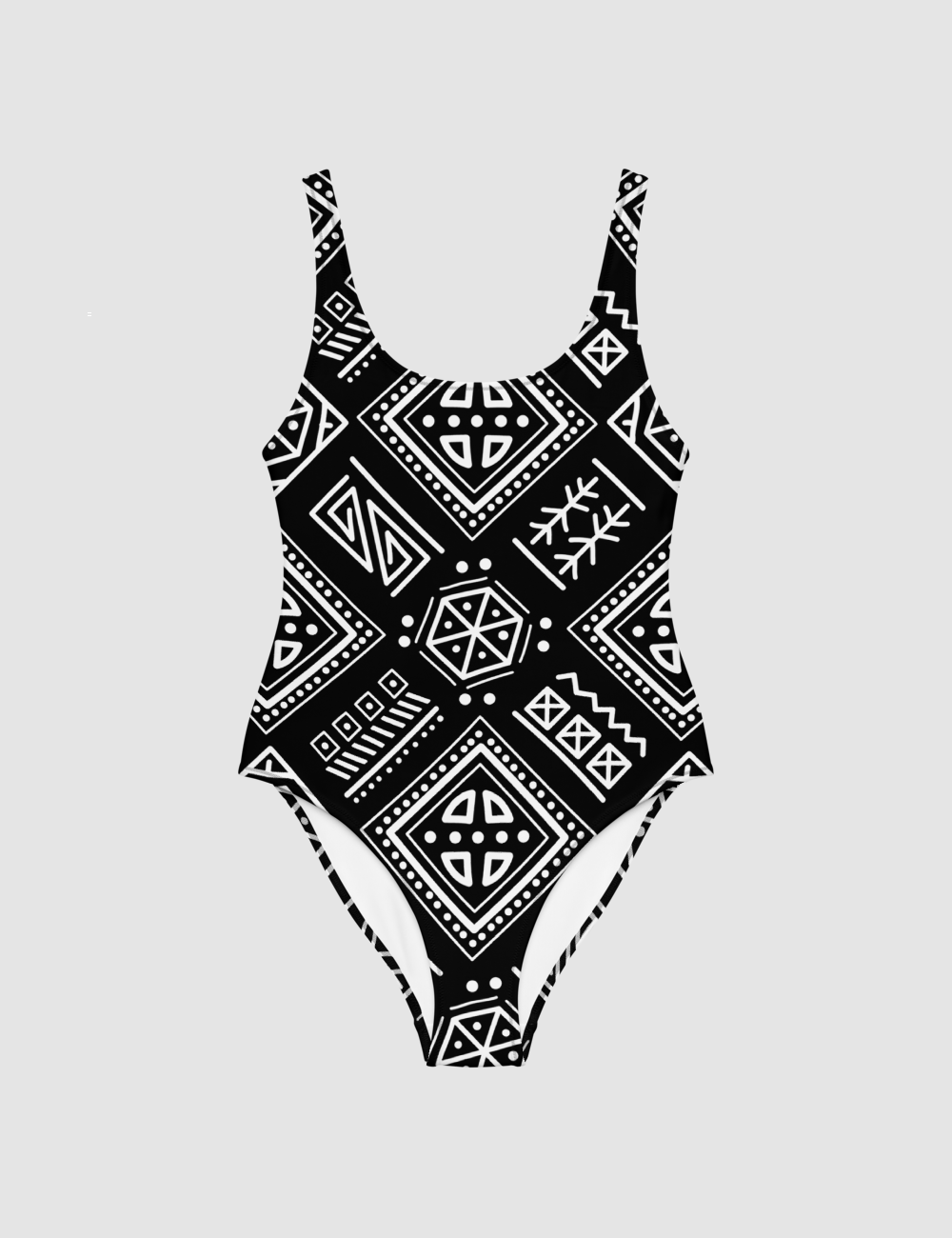 Ancient Mayan Raven Motif | Women's One-Piece Swimsuit OniTakai