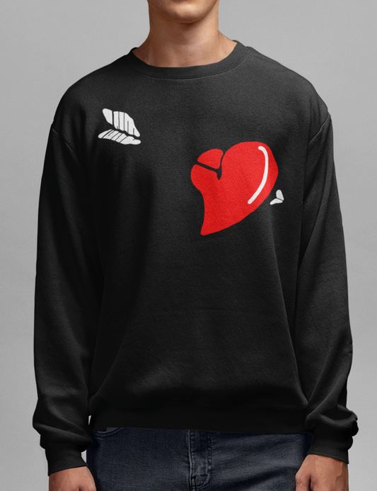 Arrow Through The Heart Crewneck Sweatshirt OniTakai