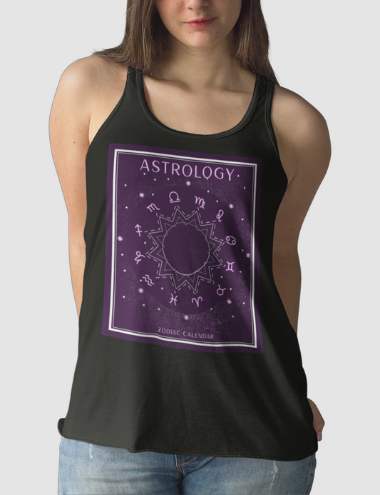 Astrology Zodiac Calendar | Women's Cut Racerback Tank Top OniTakai