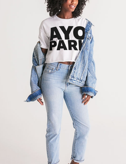 Ayo Park Women's Oversized Crop Top T-Shirt OniTakai