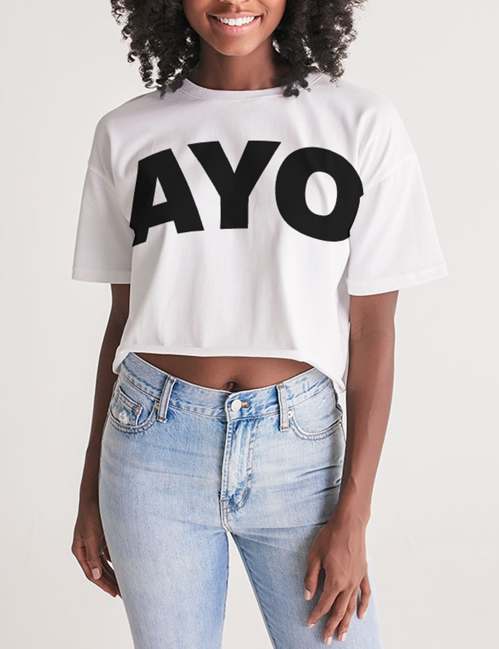 Ayo Women's Oversized Crop Top T-Shirt OniTakai