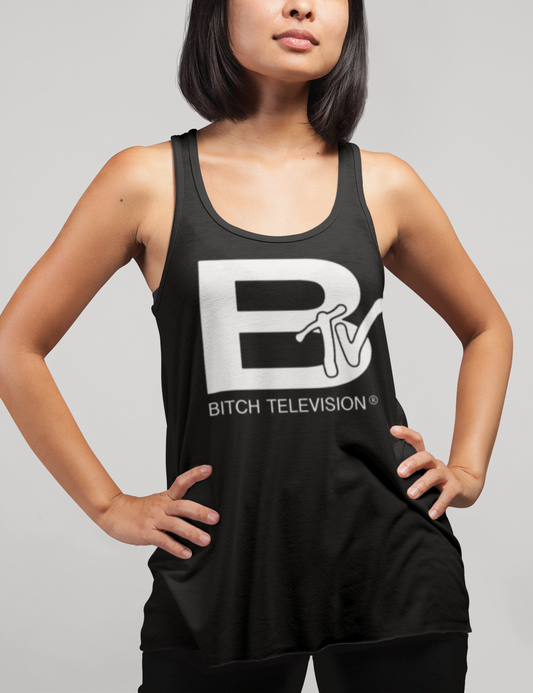 BTV Bitch Television | Women's Cut Racerback Tank Top OniTakai