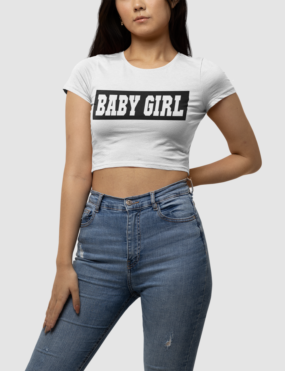 Baby Girl Women's Fitted Crop Top T-Shirt OniTakai